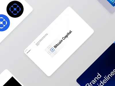 Bitcoin Capital Brandbook bitcoin bitcoincapital blockchain blue brandbook branding capital circles crypto cryptocurrency logo logotype symbol visux