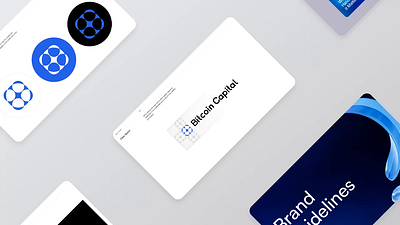 Bitcoin Capital Brandbook bitcoin bitcoincapital blockchain blue brandbook branding capital circles crypto cryptocurrency logo logotype symbol visux