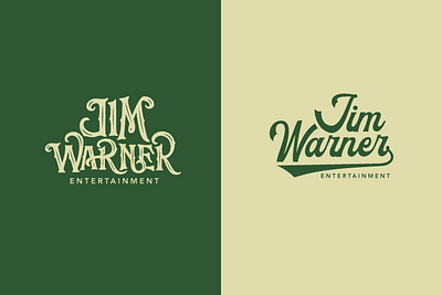 Jim Warner Entertainment branding customlogo entertainment graphic design graphicdesign lettering logocreator logodesign logoinspiration logomaker studio typography vintage