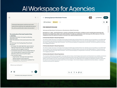 Barista - AI LLM SaaS Dashboard agency ai ai chatbot app chatgpt dashboard design intuitive landing page llm menu navigation pr agency prompt saas seamless side panel ui ux website