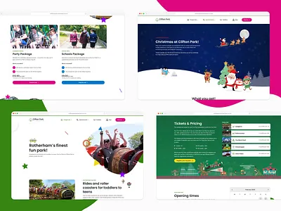 Clifton Park branding design homepage design illustration interface logo navigation ui ux web design