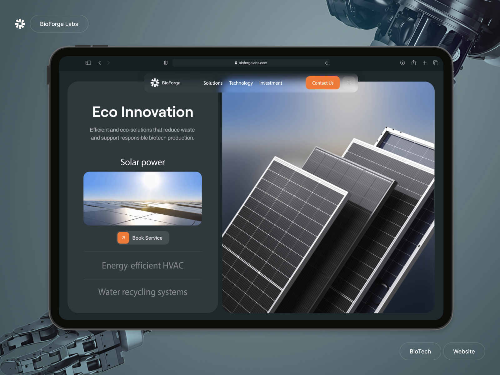 Biotech Website Design – BioForge by Phenomenon Labs for Phenomenon ...