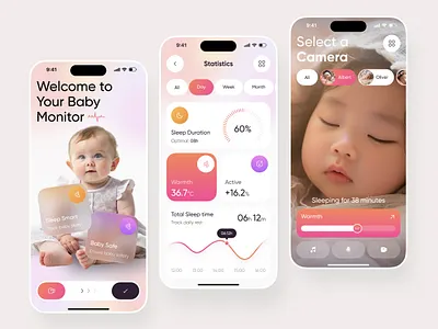 Baby Care Mobile iOS App app app design app designer app ui baby app baby care app baby tracker child app childcare app ios app design kids care app mobile mobile app mobile app design mobile app designer mobile app ui mobile app ui ux modern app ui parent app parenting app