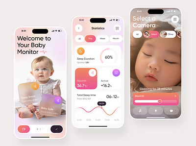 Baby Care Mobile iOS App app app design app designer app ui baby app baby care app baby tracker child app childcare app ios app design kids care app mobile mobile app mobile app design mobile app designer mobile app ui mobile app ui ux modern app ui parent app parenting app