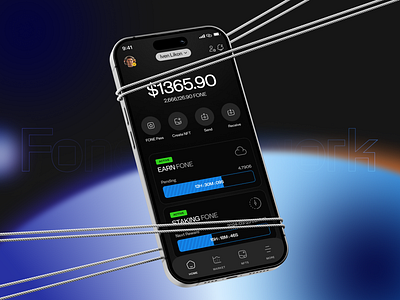 FONE Network | Web3 Mobile Experience aboxagency block chain crypto design graphic design mobile app design mobile first design mobile ui responsive responsive ui ui uiux ux