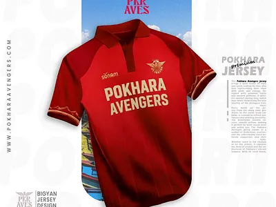 Pokhara Avengers Jersey Poster Design.🦅 branding graphic design