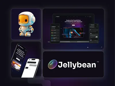 JellyBean AI ai branding digital agency graphic design mobileapp optimizely ui