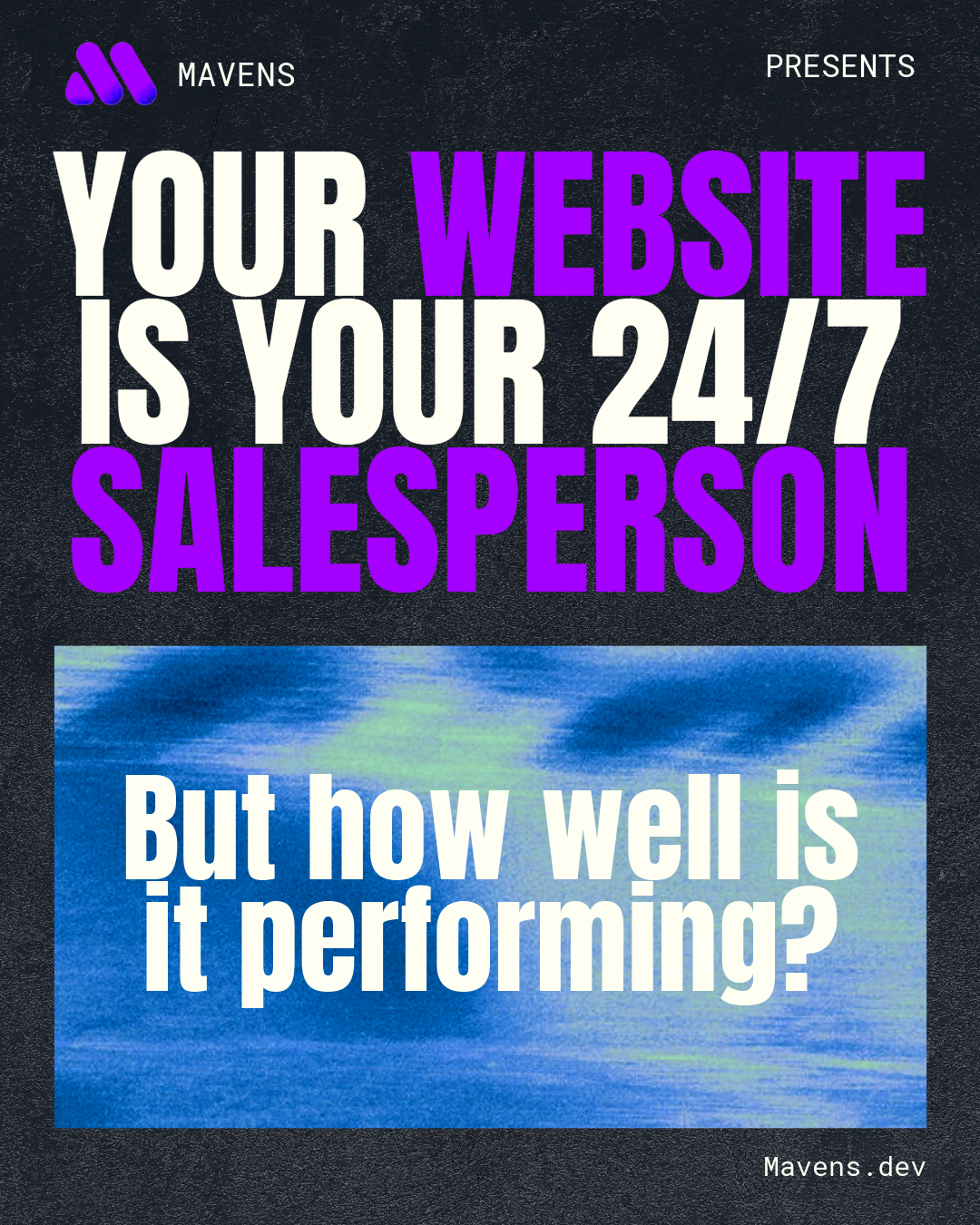 Bold Marketing Visual for Mavens.dev branding design graphic design illustration logo poster social media ui ux vector