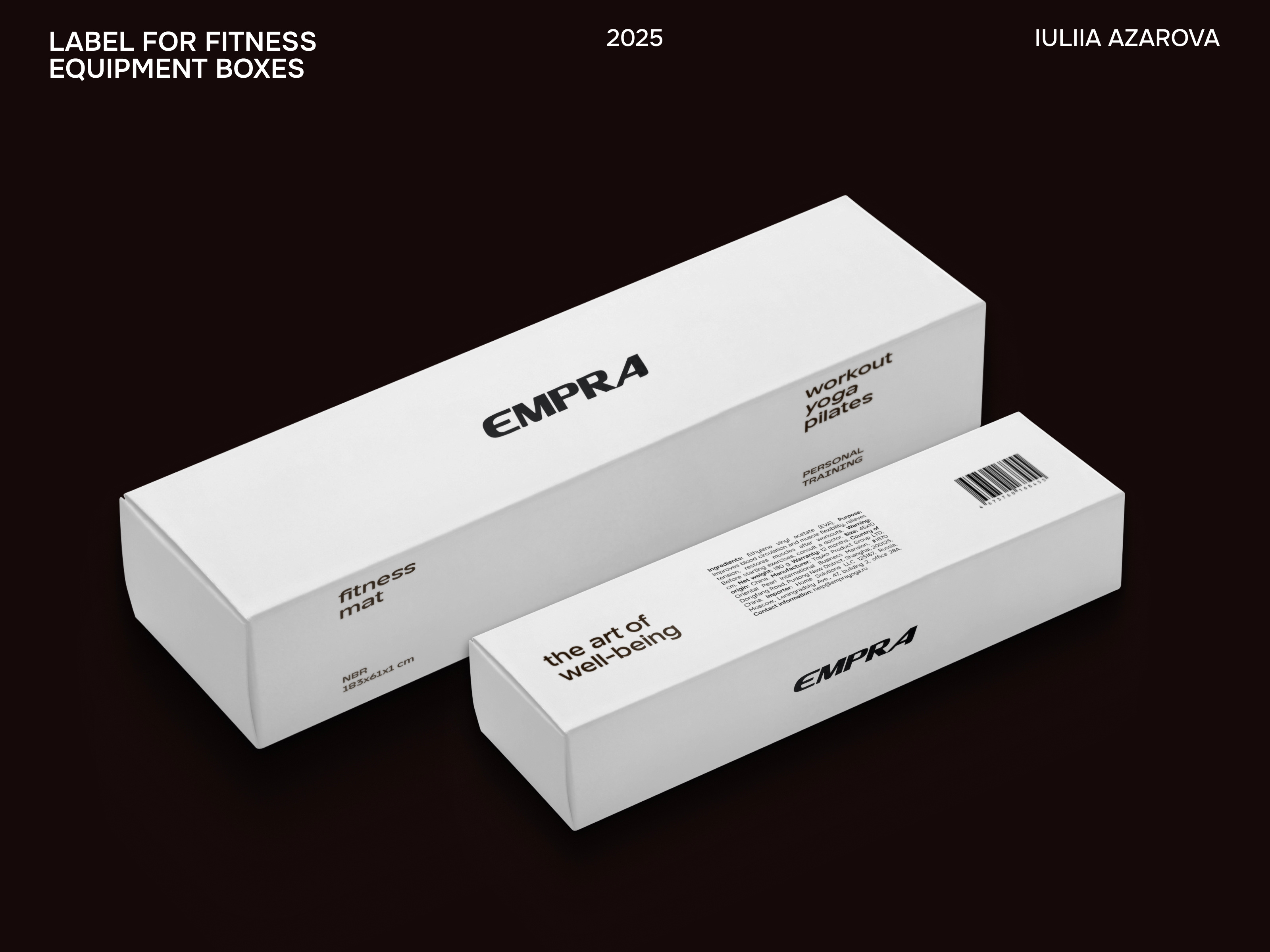 Example of Label, Box & Sticker Design