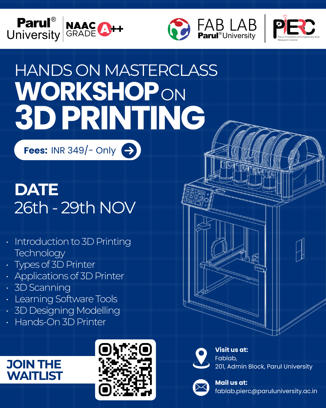 Hands-On Engineering Workshop Posters – PIERC × FAB LAB branding design graphic design illustration logo poster social media typography ui ux vector