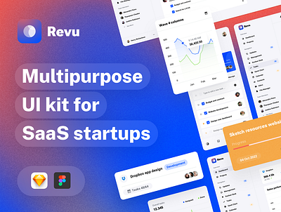 Revu UI design kit for SaaS Dashboards app dashboard dashboard design design system jira mobile app design mobile app template multipurpose product design saas saas dashboard trello ui ui design ui kit user interface ux ux design web app web app template