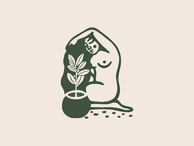SIHEMBRA branding classic design earth energy graphic design illustration moon nature plants spiritual sun vase vector woman