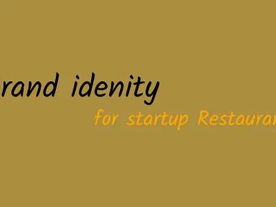 brand idenity for startup restaurant branding logo rastaurent brand idenity