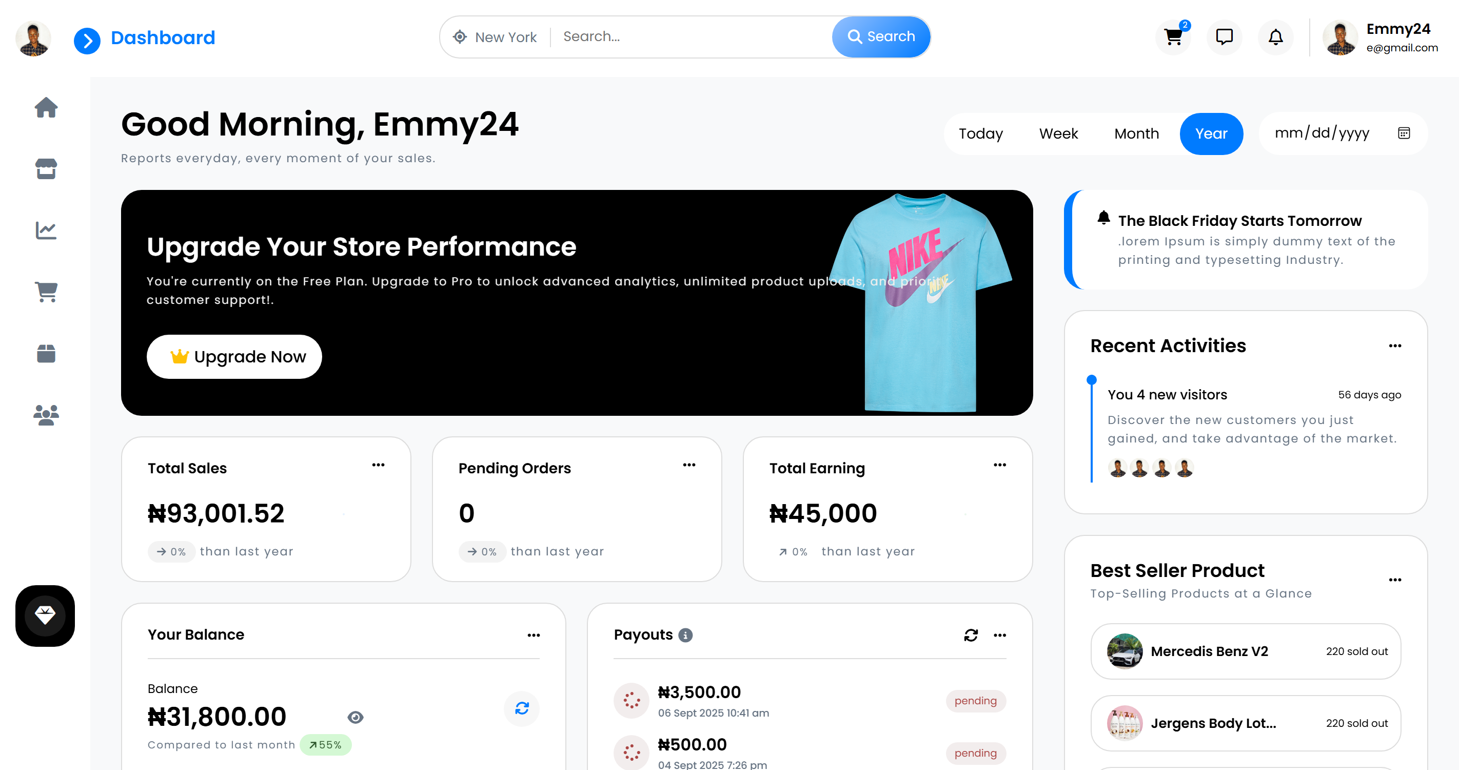 Example of E Commerce Website Design & Development
