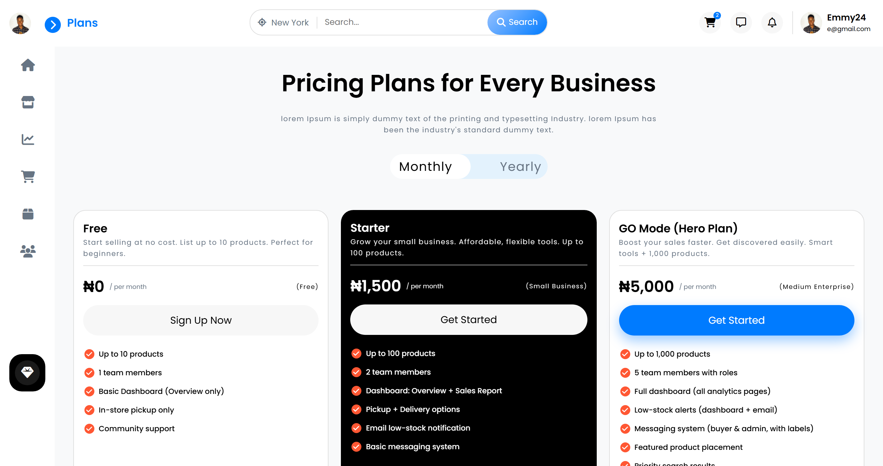 Example of E Commerce Website Design & Development