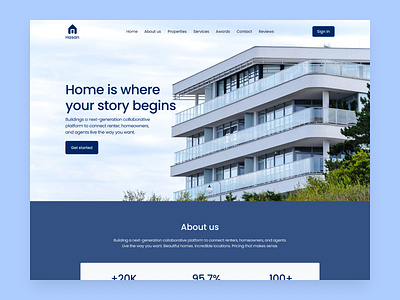 Real Estate Landing Page Design building design figma design furniture design home design interior design landing page landing page design real estate real estate landing page design. ui design ux design website design