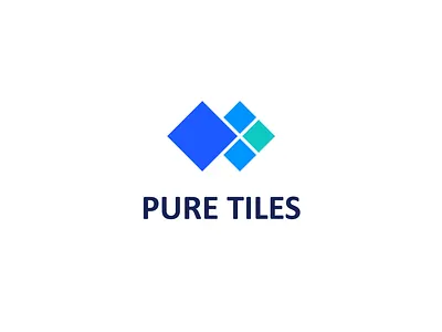 Pure Tiles Logo Design 3d animation branding design graphic design illustration logo logo design logo designing motion graphics ui vector