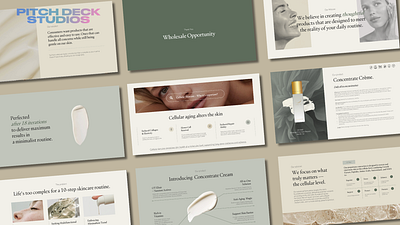 Minimalist Skin Care Pitch Deck Design Example pitch deck design pitch deck example pitch deck skin care skin care industry skin care pitch