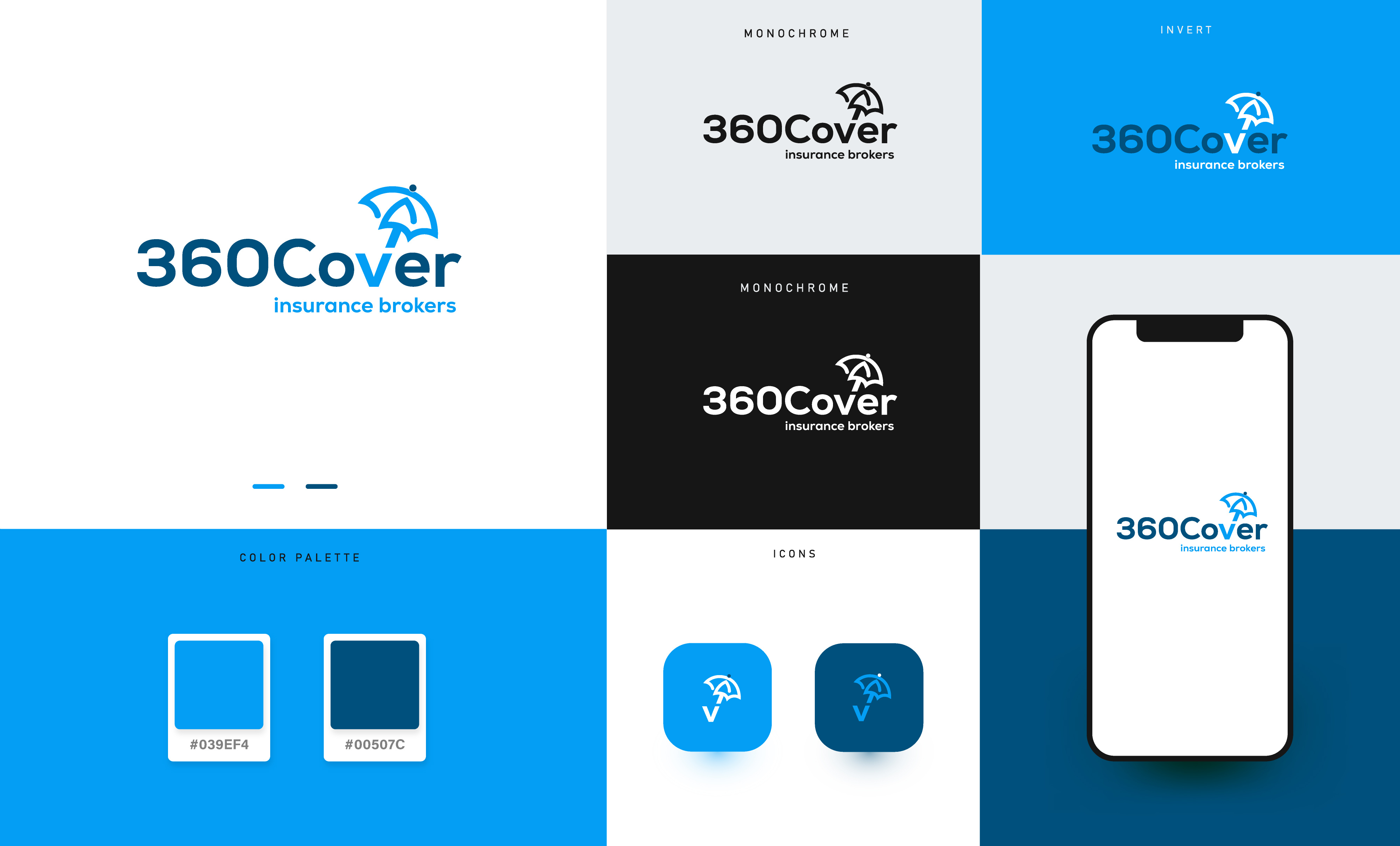 360 Cover insurance broker company logo design branding creative logo dashboard design graphic design logo logo design minimal logo vector