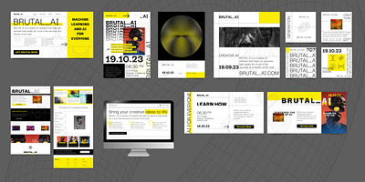 Brutalism Templates for FREEPIK branding design graphic design illustration logo typography vector