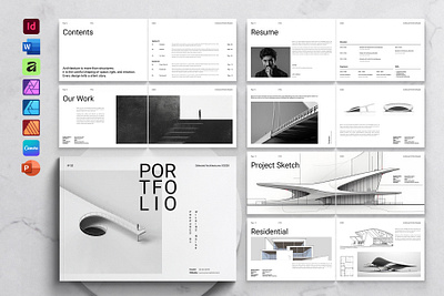 Architecture Portfolio Template Landscape architect portfolio architectural design architecture brochure architecture portfolio creative portfolio design portfolio landscape layout modern portfolio portfolio presentation portfolio template