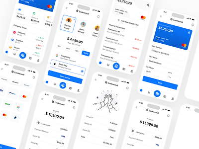 Mobile Banking - Lookscout Design System android app application banking clean design ios layout mobile responsive ui user interface ux