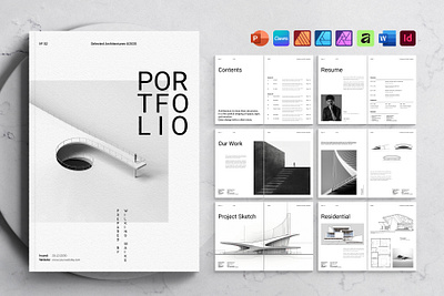 Architecture Portfolio Template architect portfolio architectural portfolio architecture design architecture portfolio architecture presentation creative portfolio design portfolio modern portfolio portfolio brochure portfolio template