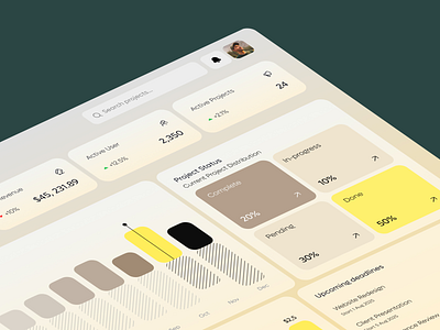Morphex — Project Management Dashboard ai app app design b2b crm dashboard design interface manage management product project saas software ui ux web web app