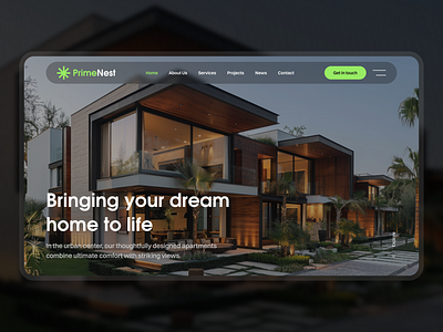 Real estate Website branding company profile ecommerce homepage landing page modern real estate ui ui web ux web website website design