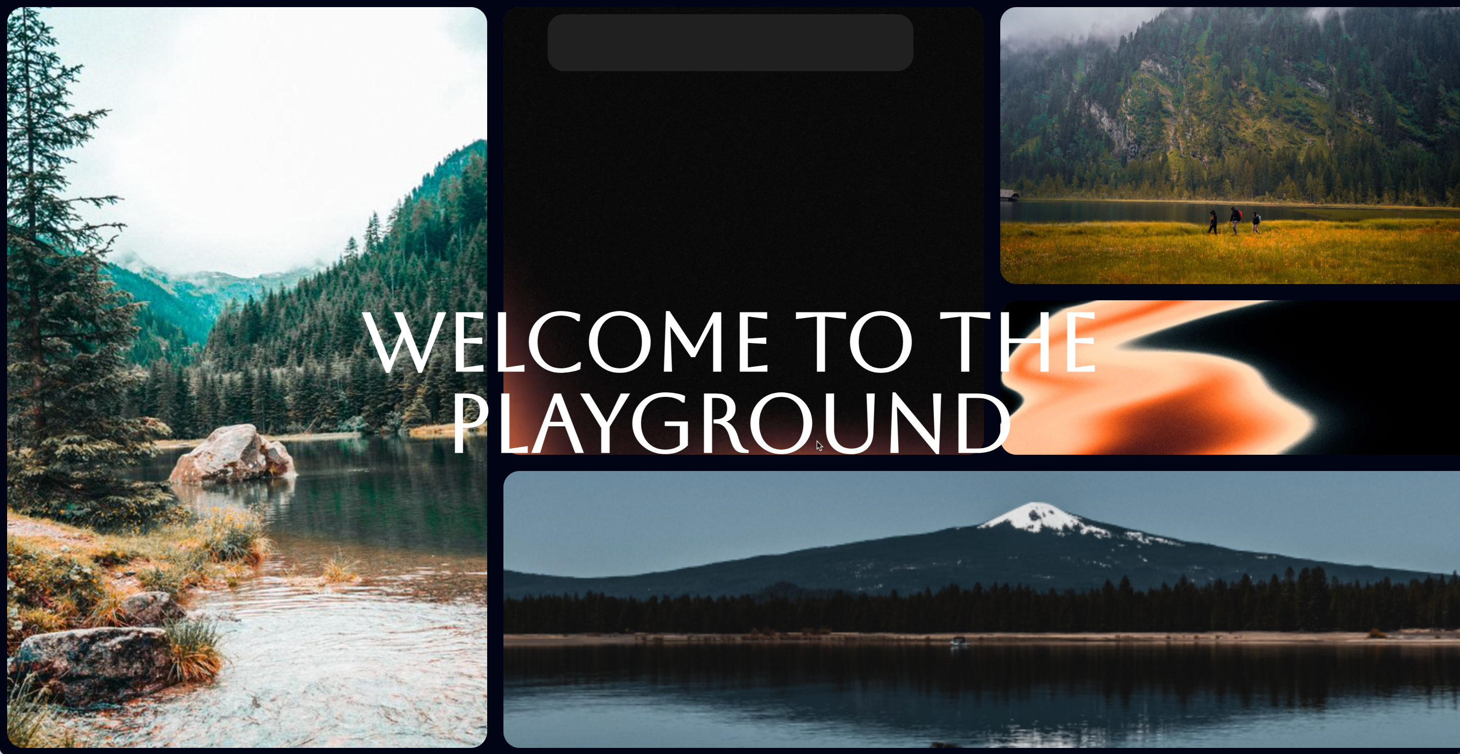 Playground - Portfolio page animation branding concept design motion graphics screendesign ui uidesign web webdesign