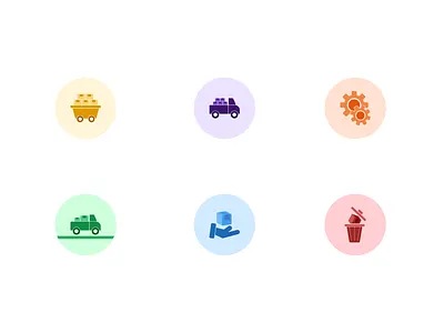 Iconography - Delivery and Courier Services adobe illustrator graphic design icon designs iconography illustration