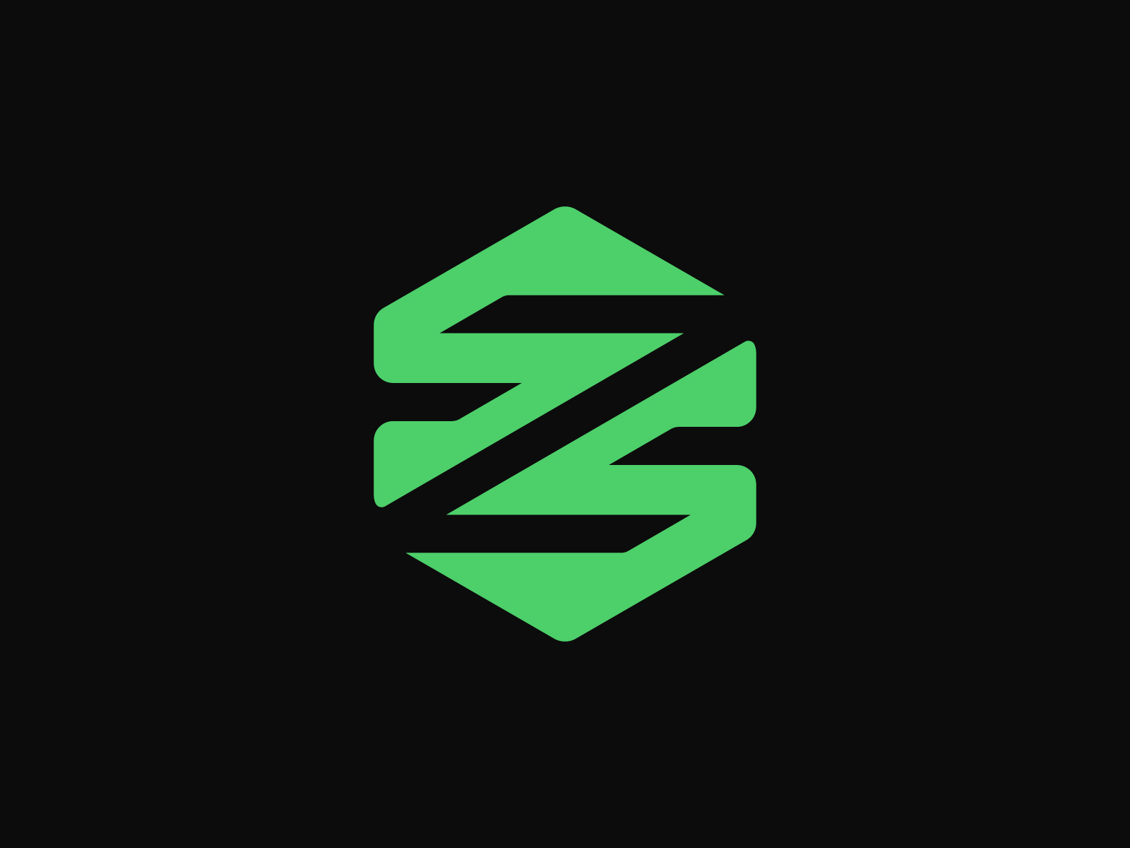 SS Hexagon Logo alphabet brand mark costom letter creative hexanal hexeagon letter s lettermark logo mark logodesign modern s initial symbol type visual identity