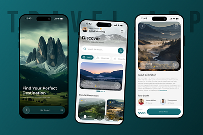 AI Travel Mobile App Desing ai travel appdesign assistant explore app journey manager service smart travel tourismapp travel travel assistant travel companion travel planner traveldesign trip coordinator trip organizer wanderlust trip