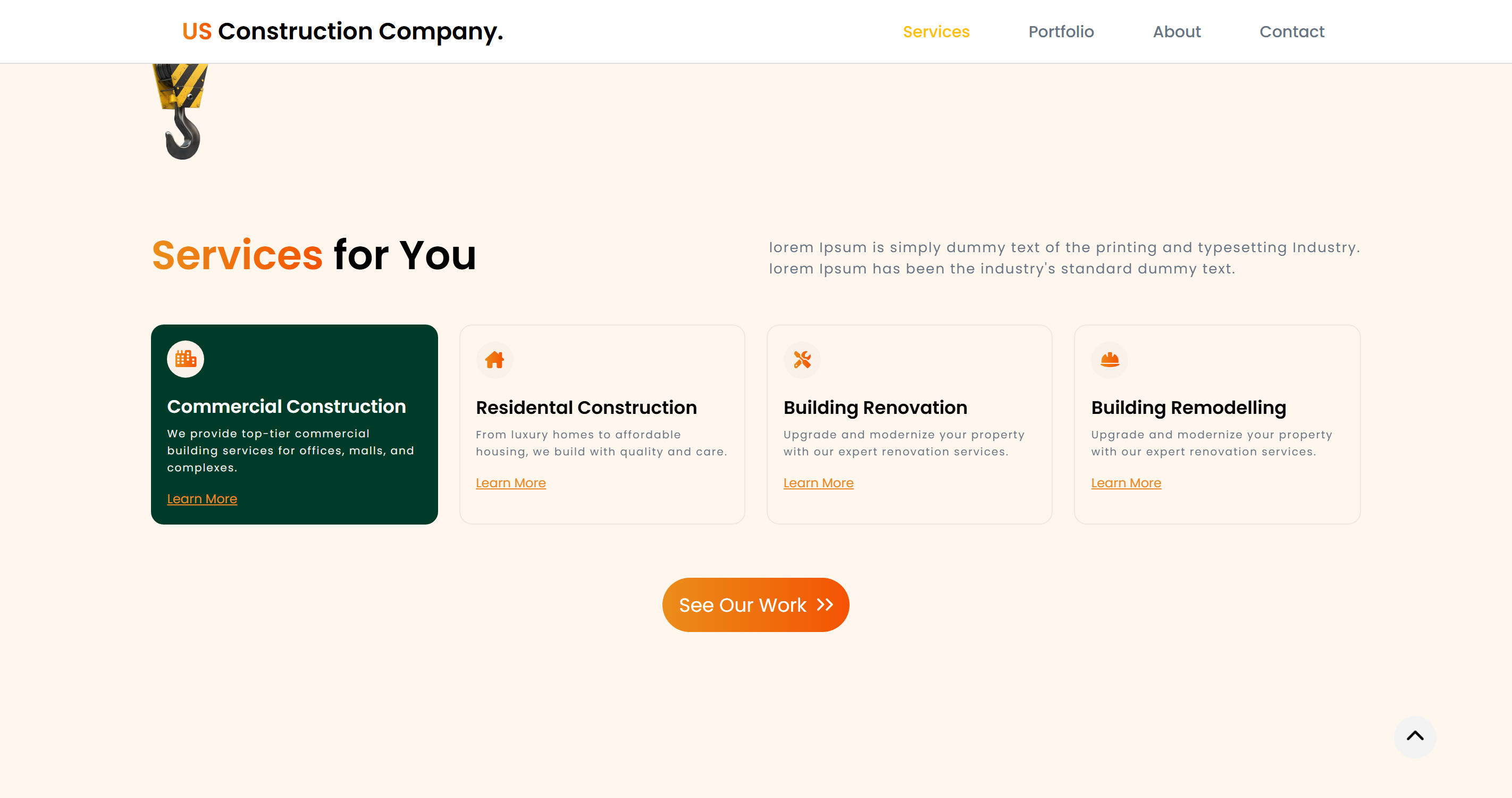 Example of Landing Page Design & Frontend Developme