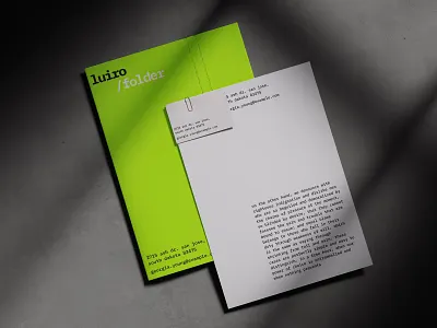 Folder, Paper and Business Card Mockup advertising materials annual report annual report mockup brand designer brand manual business card alternatives corporate branding document mockup folder mockup layout design letter mockup letter template mockup pitch deck design portfolio asset portfolio presentation studio mockup typography design typography layout