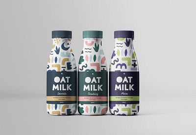 Bottle Packaging Design abstract bottle design branding clipart milk minimal packaging packaging design pattern design product design visual identity