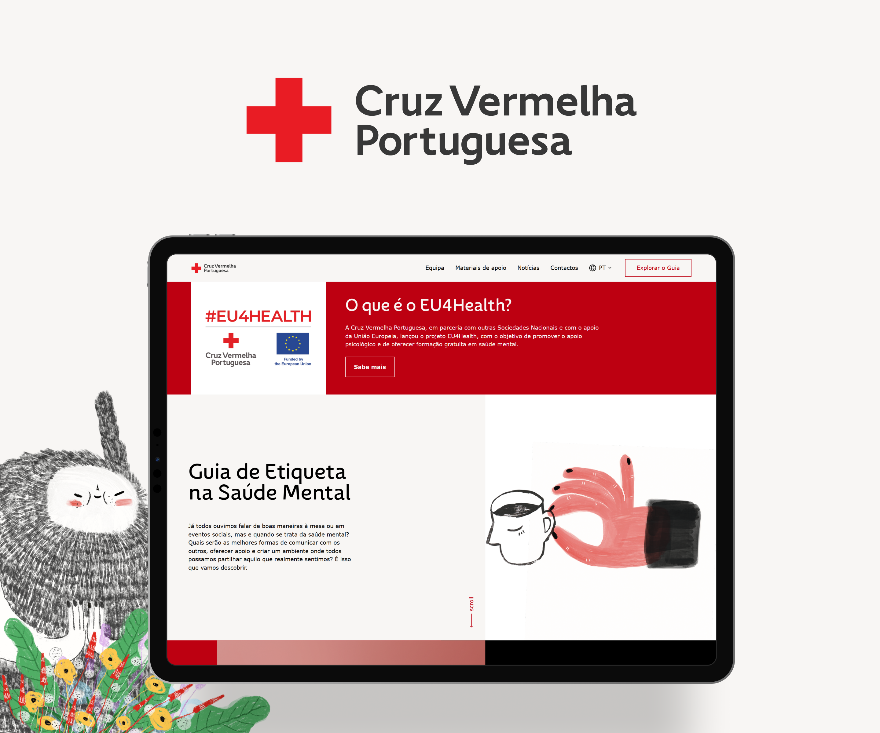 A digital platform that promotes mental health design illustration ui ux webdesign webdevelopment