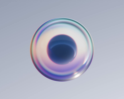 Glossy Bubble (loop animation) 3d animation blender blener3d bubble clean motion design glass glossy motion graphics sphare