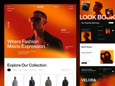 Fashion E-Commerce Landing Page Design ecommerce ui editorial design fashion brand fashion ecommerce fashion website ui framer juice lab lnding page lookbook design luxury fashion ui minimal ui product design product grid ui trend curation ui ui design ui ux web design webflow website website ui