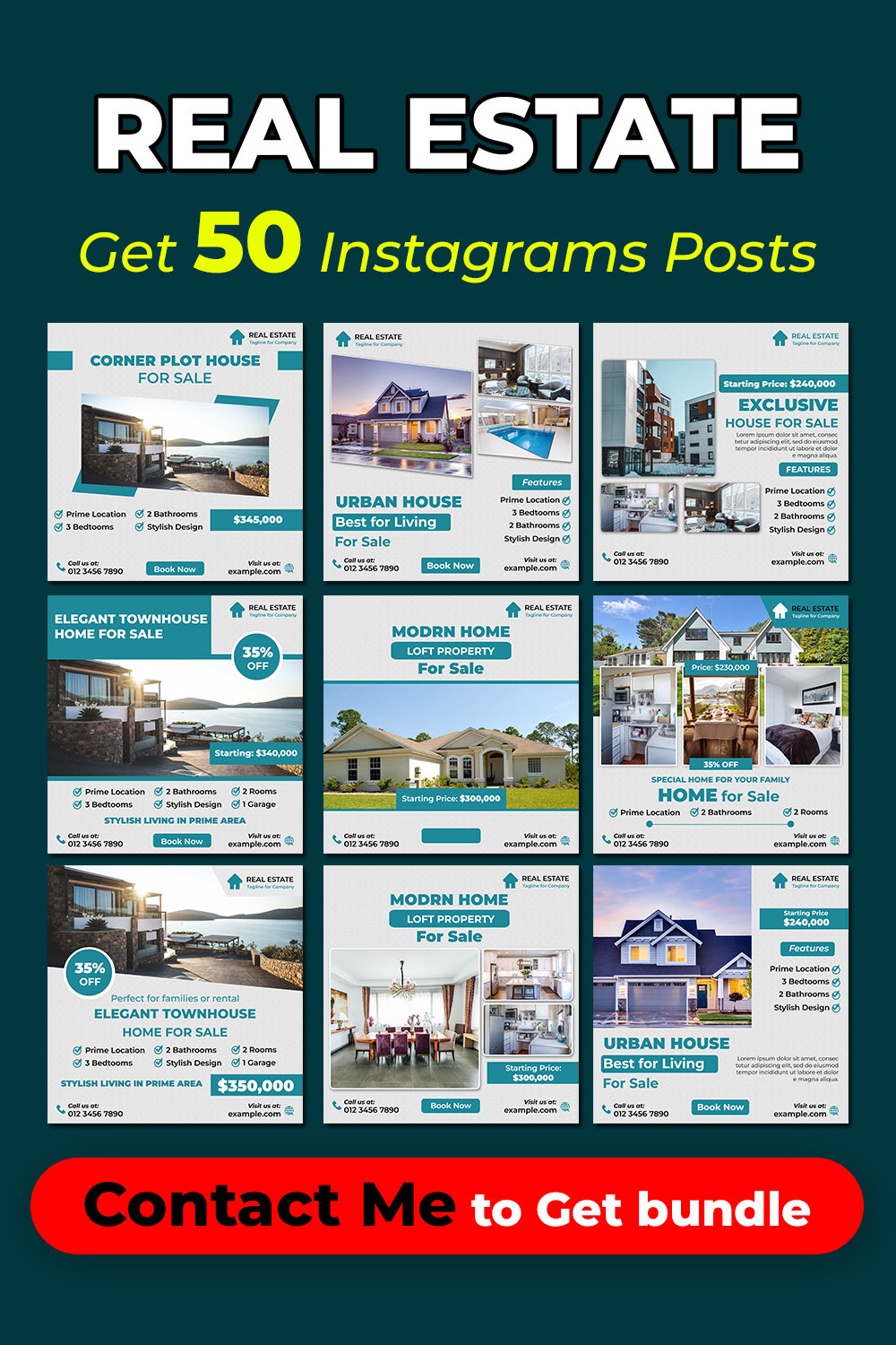 Example of Instagram Posts & Thumbnail Designer
