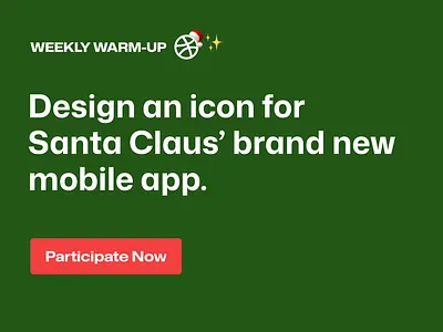 Design an icon for Santa Claus' New App 🎅🏻🤳🏻 branding community design dribbble dribbbleweeklywarmup illustration logo prompt santa santa claus santa claus app weekly warm up
