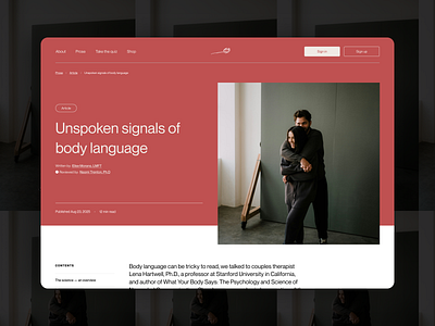 Health & Wellness — Article page