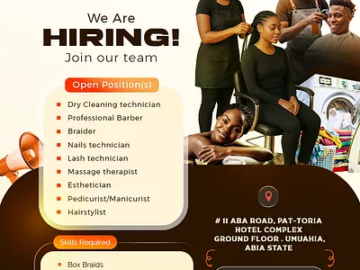 Hiring Flyer ad banner flyer graphic design poster