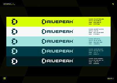 DrivePeak — Color System Breakdown automotivebranding brandidentity branding colorpallete creativedirection designsystem dribbble ideapeel identitydesign logodesign ui ux visualidentity