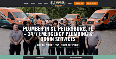 Plumbing Web Design branding web design wordpress