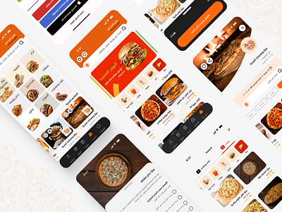 Tasami - Food Delivery App app app design felivery food food app landing page mobile mobile app orange redesign ui ux