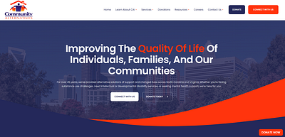 Community Organization Web Design branding logo web design wordpress