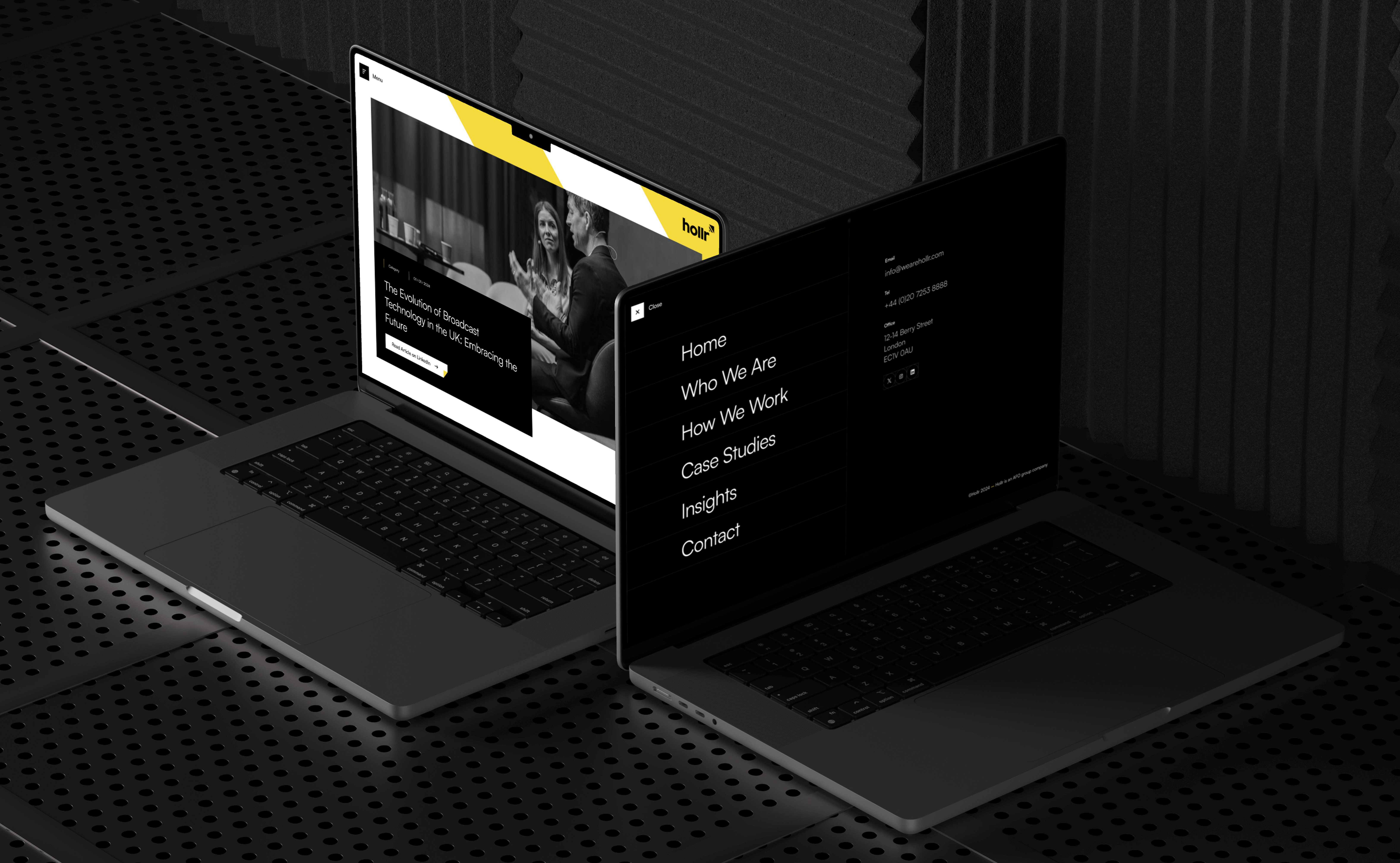 Hollr — Website Design & Digital System agency design hollr home marketing page responsive studio ui ux web web design webdesign