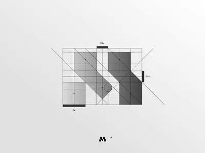 M/V Logo Grids behind the scenes combination duogram grids identity logo m and v monogram video