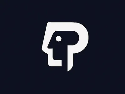 P Head Profile Logo – For sale silhouette logo